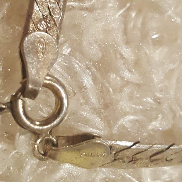 Long sterling silver necklace - Picture 3 of 3